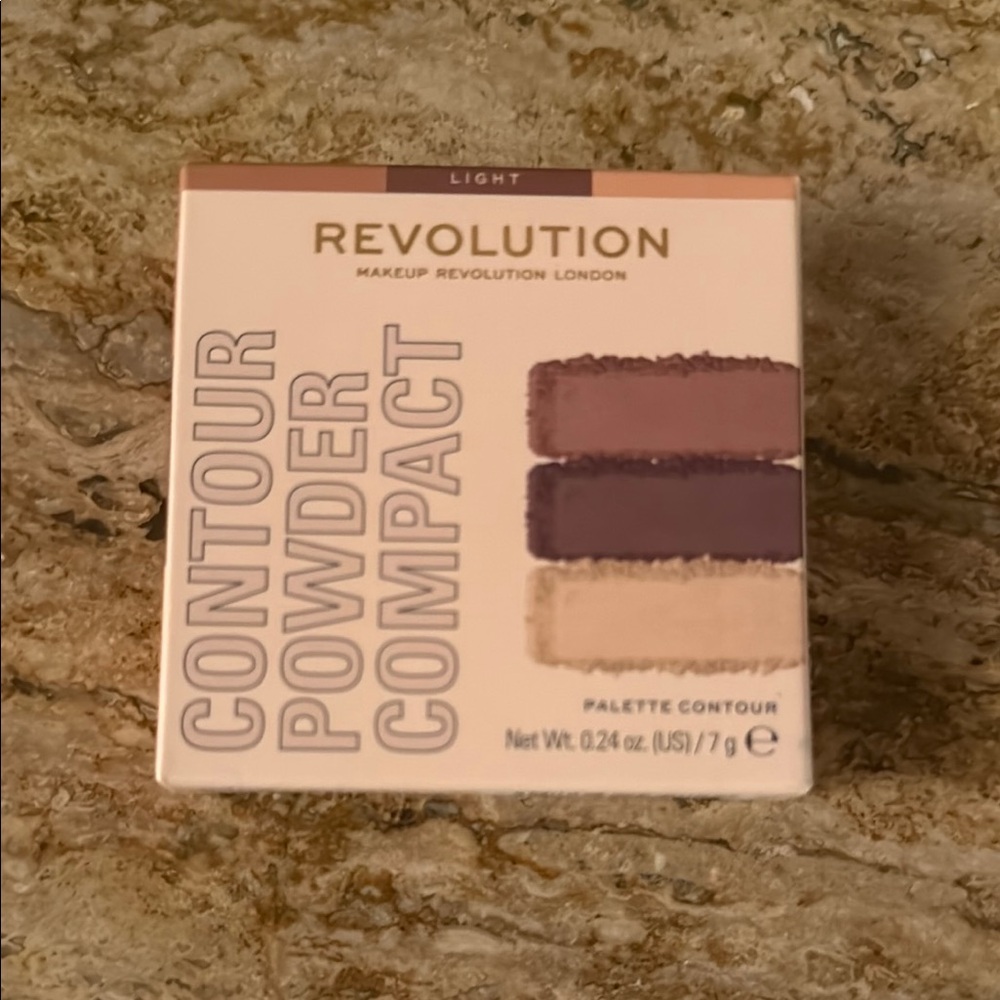 Revolution Bronzer & Contour Brown Purple Matte Shades